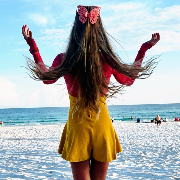 Free People Seashell Sweater Romper - Picture 3 of 4